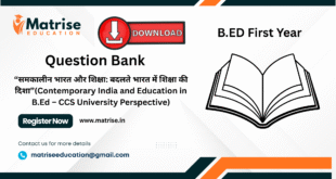 b.ed 1st year subject 101
