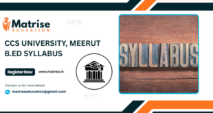 CCS UNIVERSITY B.ED SYLLABUS