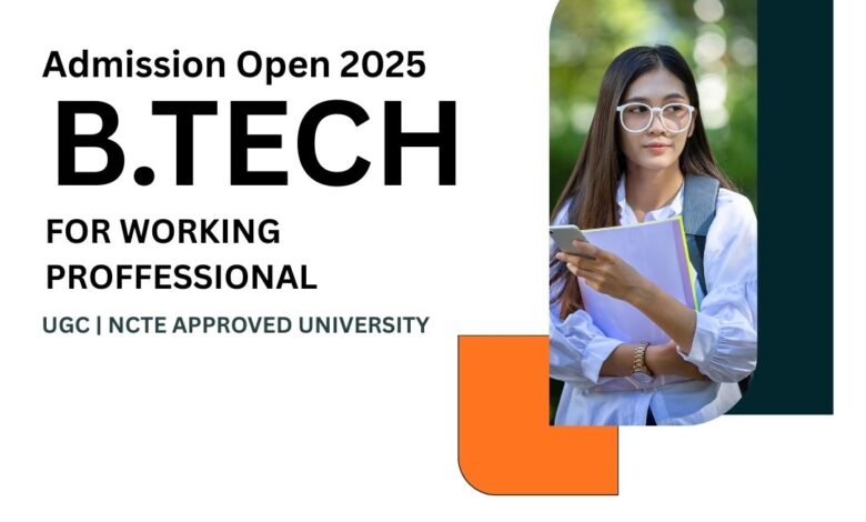 AICTE Approved B.Tech for Working Professionals in India