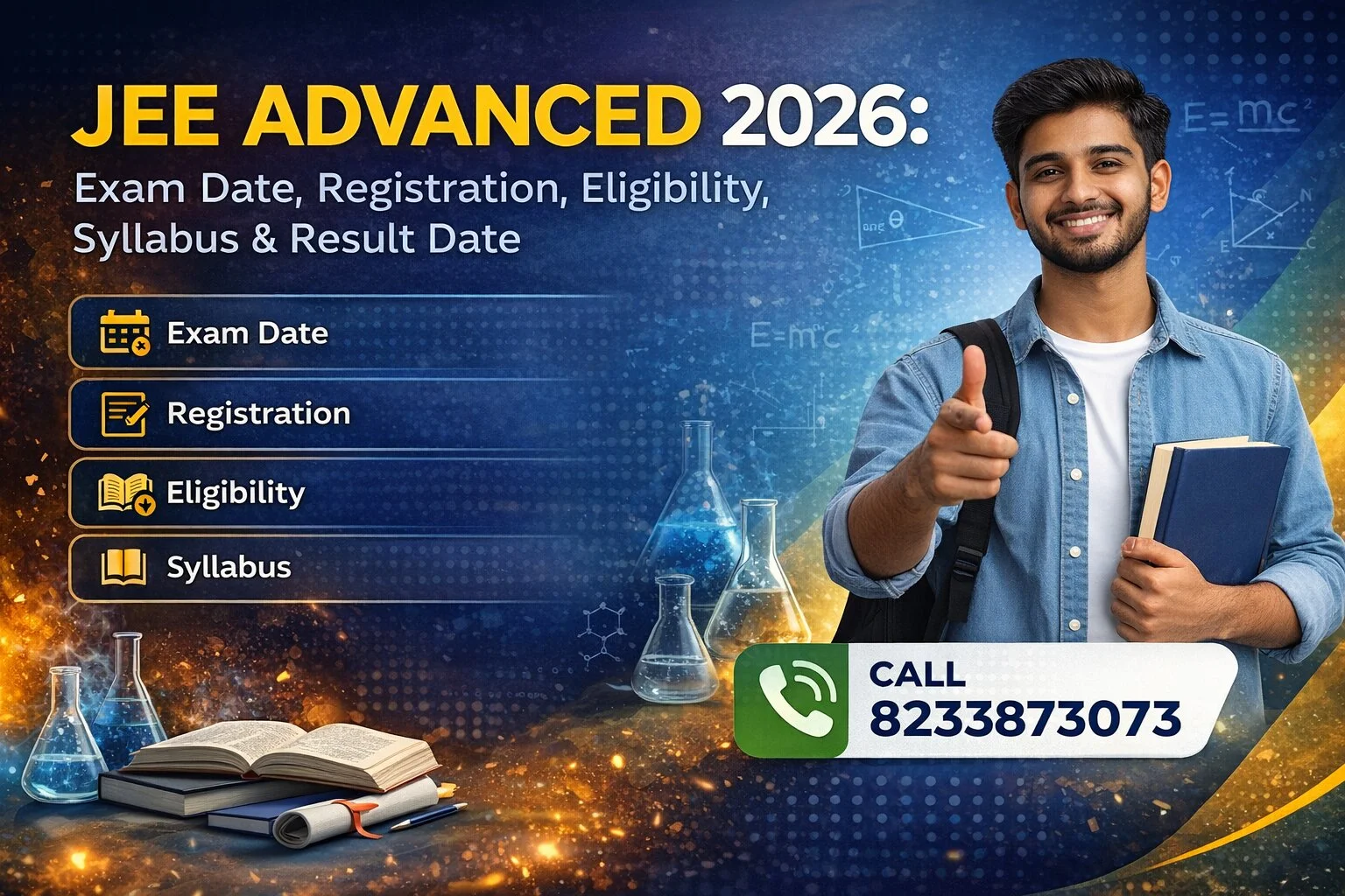 JEE Advanced 2026: Exam Date, Registration, Eligibility, Syllabus & Result Date