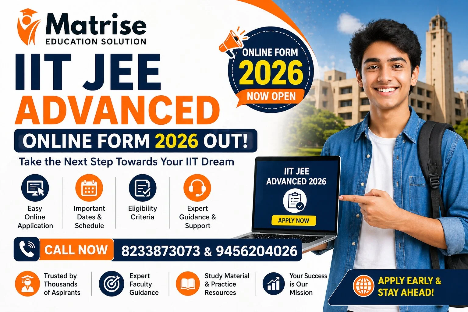 IIT JEE Advanced Online Form 2026 Out! Apply by 02 May | jeeadv.ac.in IIT JEE Advanced Online Form 2026 Out!