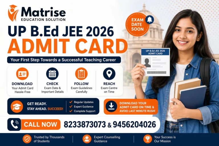 UP B.Ed JEE 2026 Admit Card Download (Released!) - cdn3.digialm.com Link