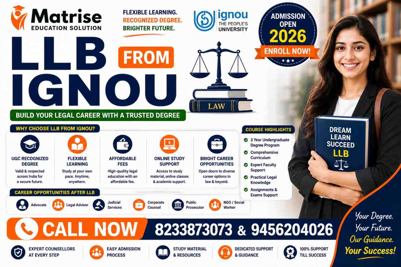 LLB from IGNOU 2026 – complete guide on law courses fees eligibility and alternatives