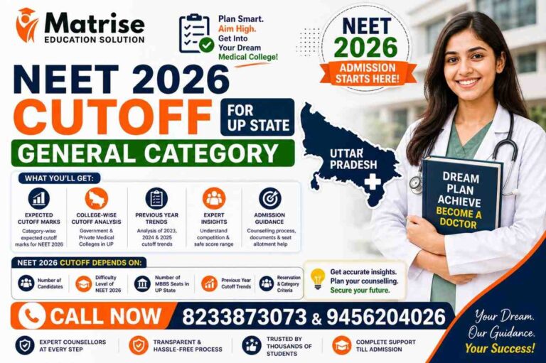 NEET 2026 Cutoff for UP State General Category
