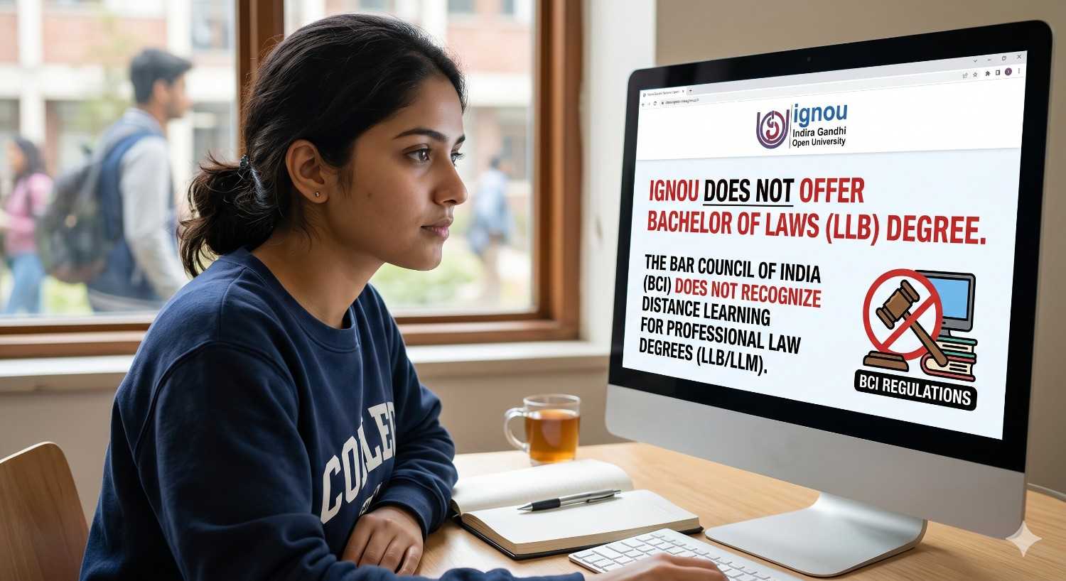 No IGNOU does not offer a Bachelor of Laws LLB degree – BCI rules explained for 2026