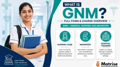 What is GNM General Nursing and Midwifery course overview section image for nursing students by Matrise